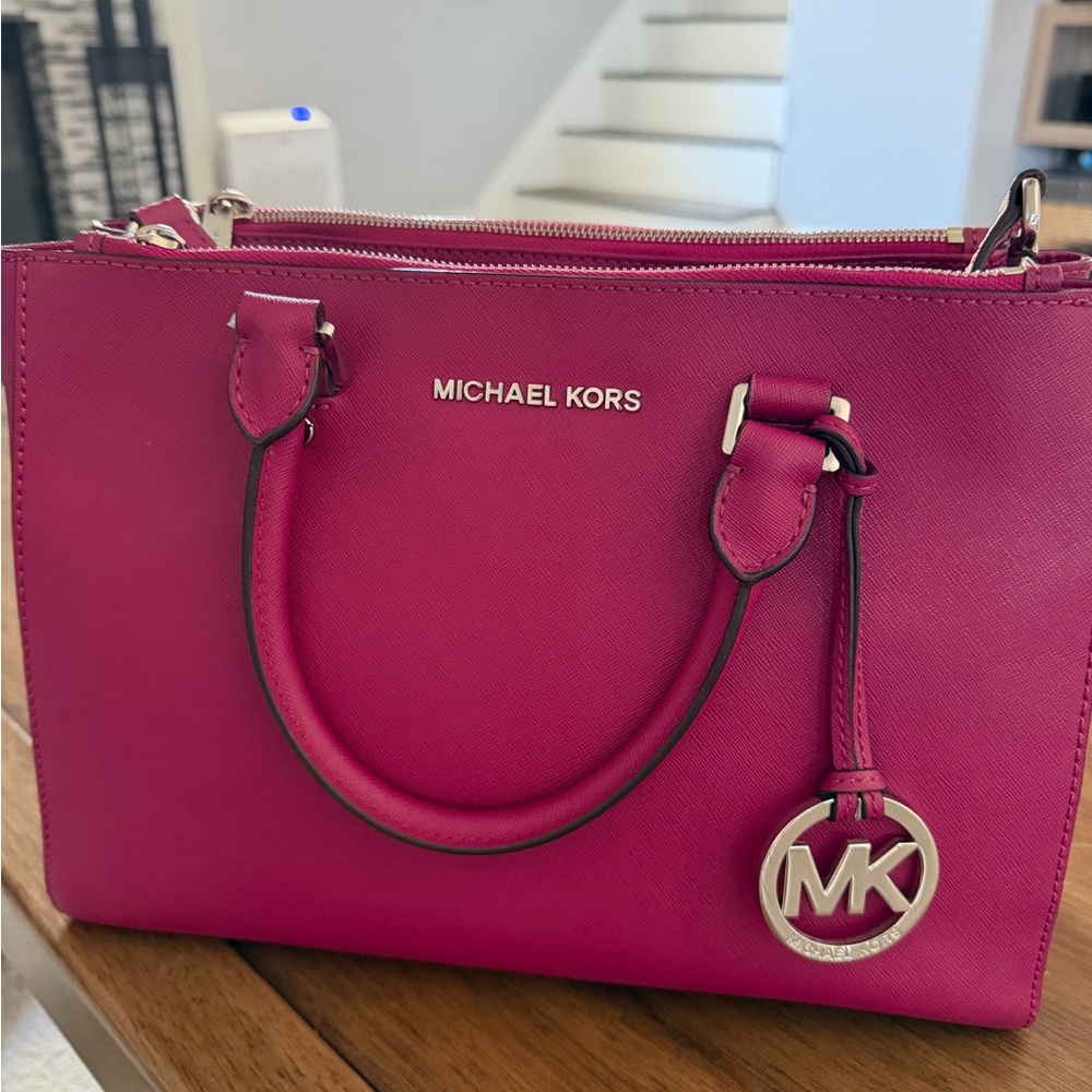 Michael Kors Fuchsia Medium Satchel